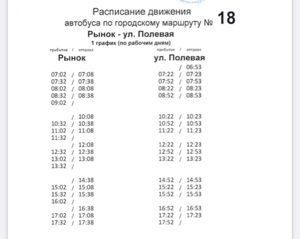 Расписание автобусов бугуруслан 2